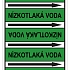 Značení potrubí, nízkotlaká voda